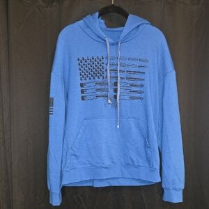 Blue Graphic Hoodie